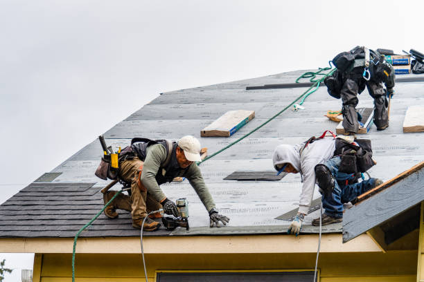 Professional Roofing technician working in Seneca, OR